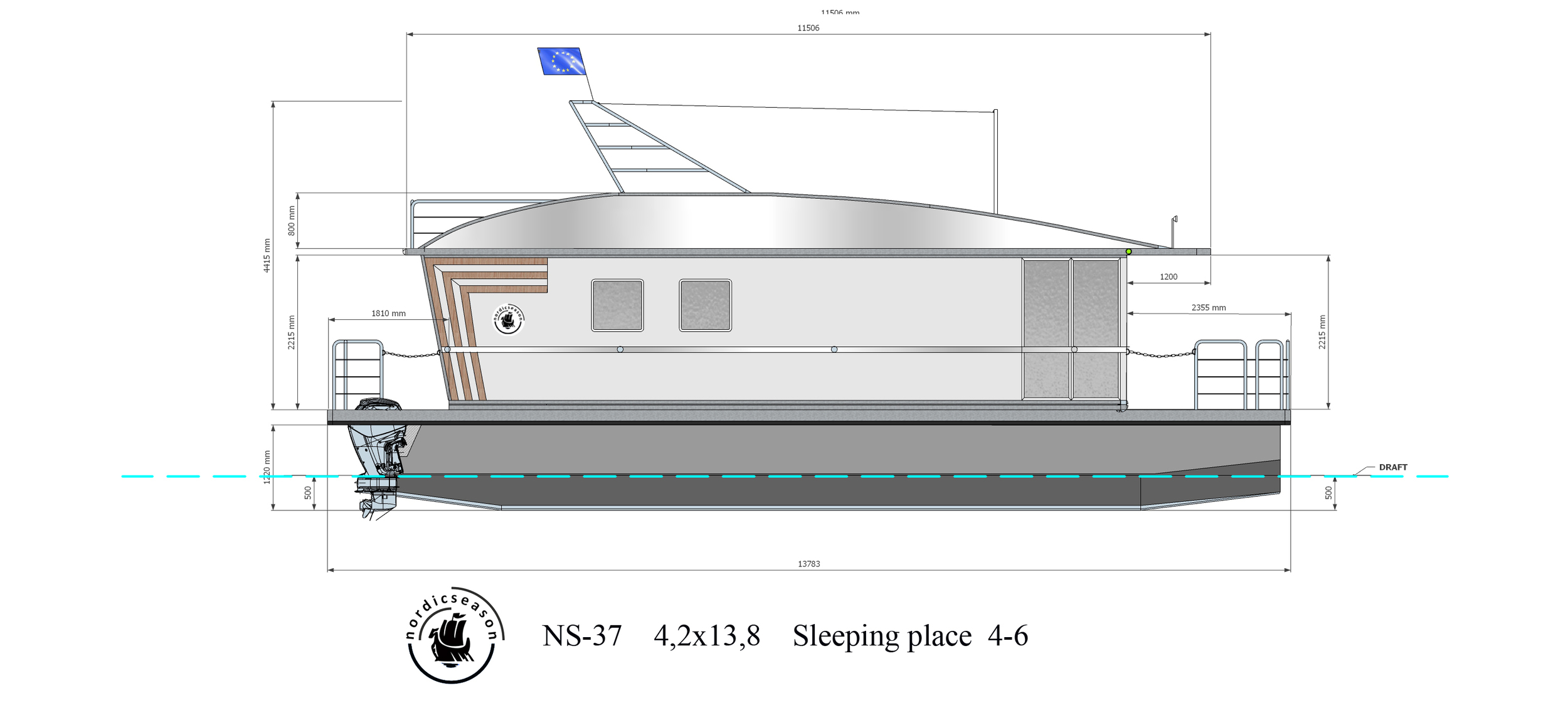 Nordic Season 47 Sea37 CE-C Houseboat foto: 28