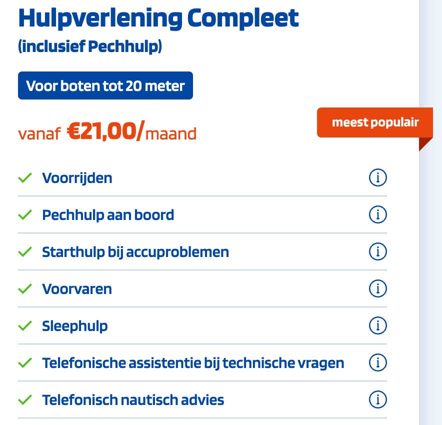 Hulpverlening Basis  (inclusief Pechhulp)