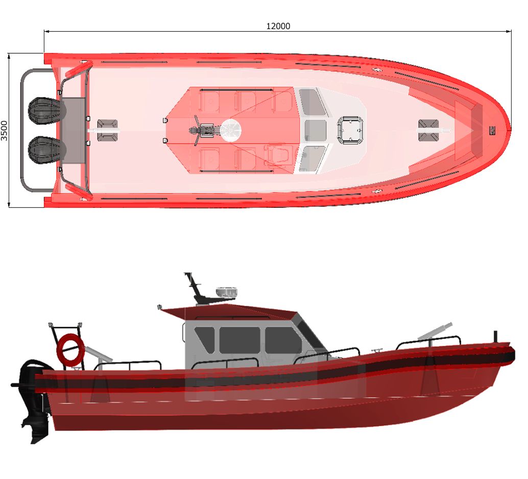Fire And Rescue Boat PHS-R1200 foto 1