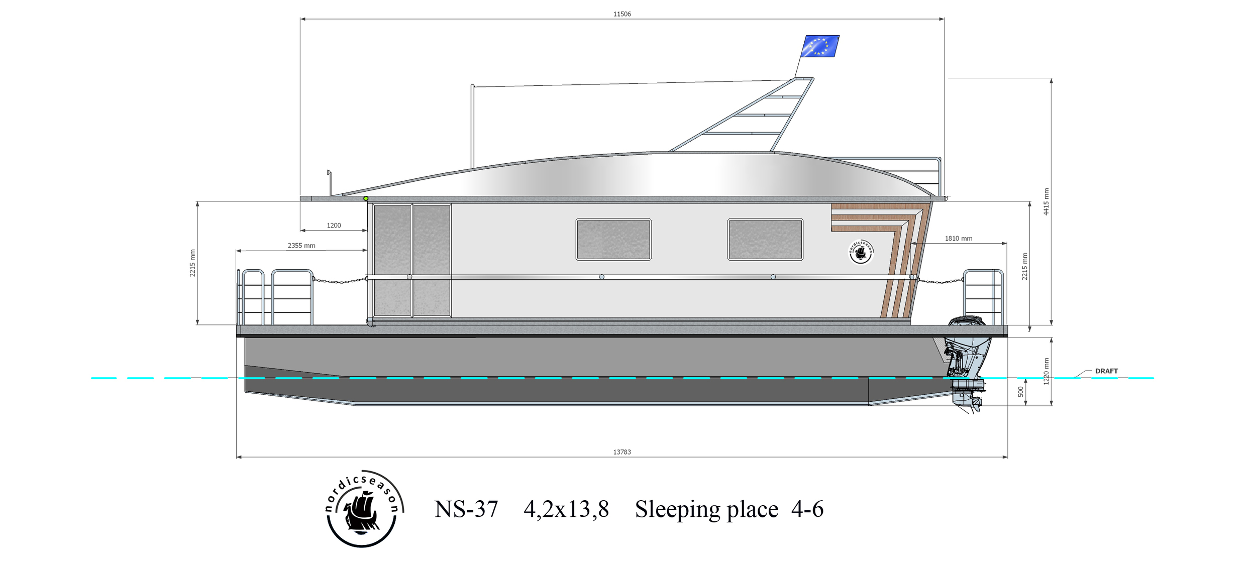 Nordic Season 47 Sea37 CE-C Houseboat foto: 27
