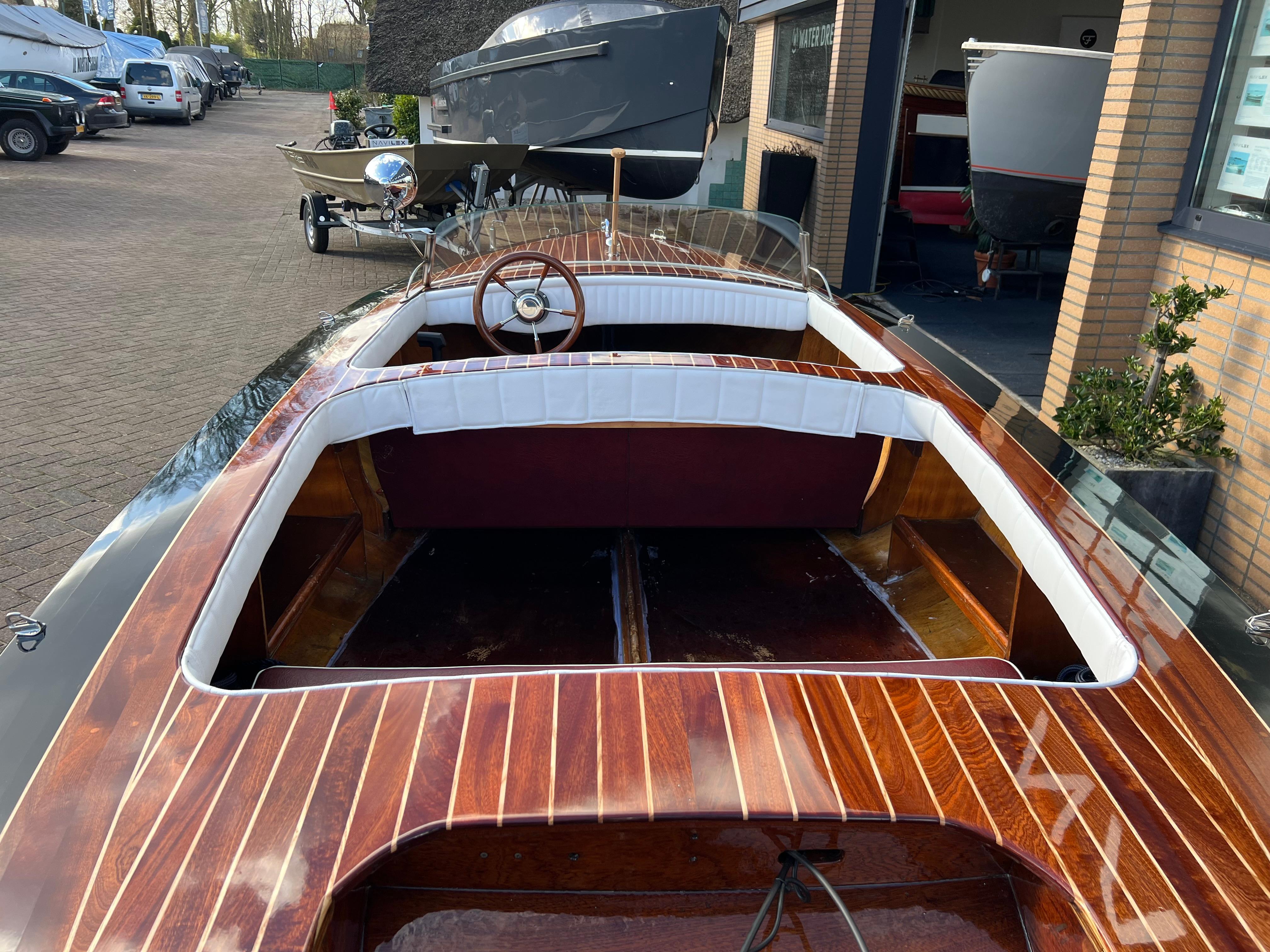 Classic Klassieke Houten Speedboot Bristo 450