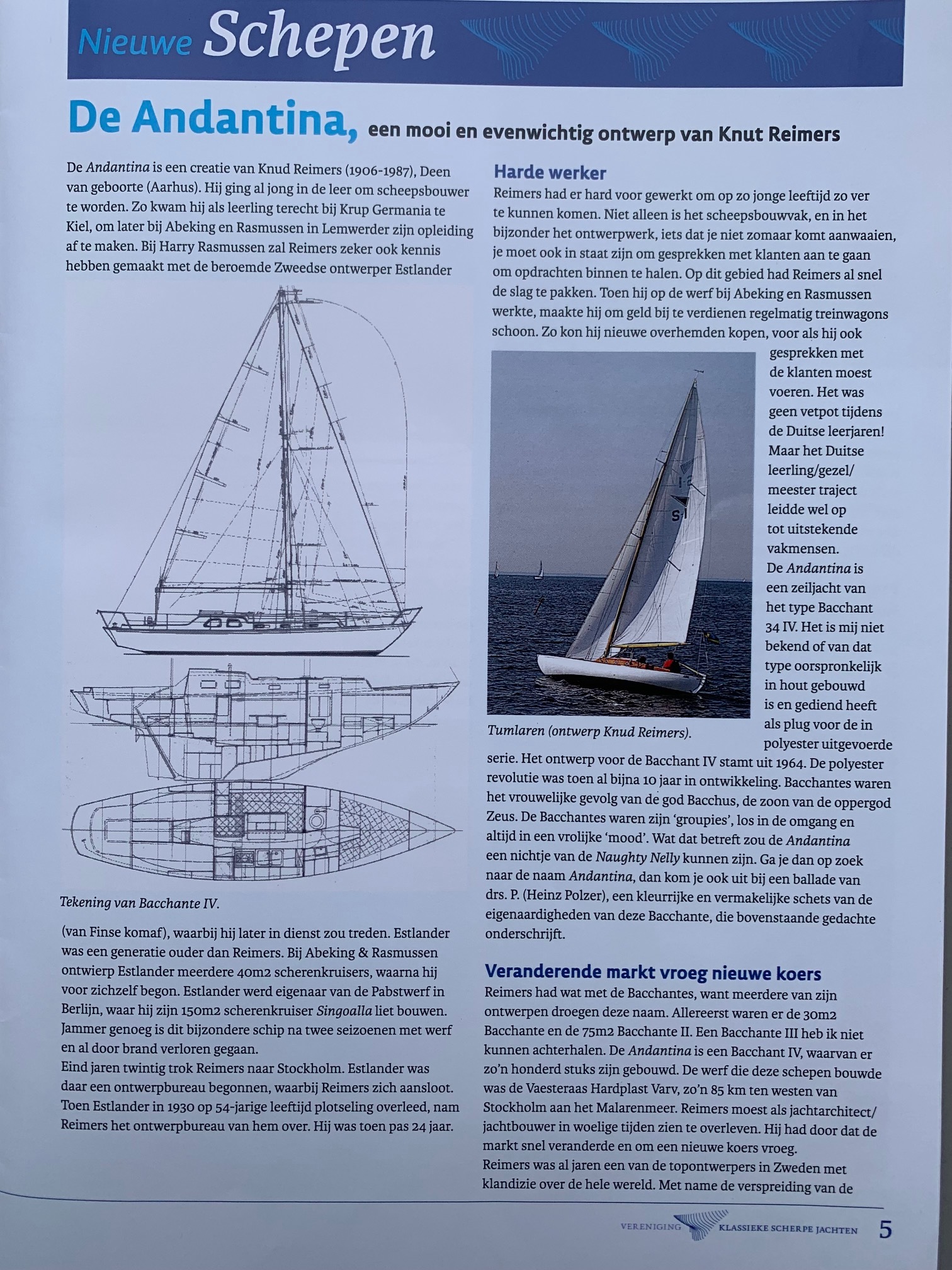 Classic Sailing Yacht/Bacchant IV (Zweden) S-spant foto: 30