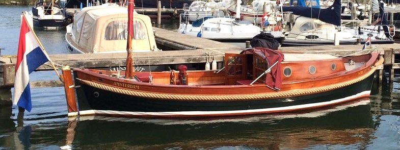 Scherpel Kajuitsloep Teak/ Mahonie foto 2