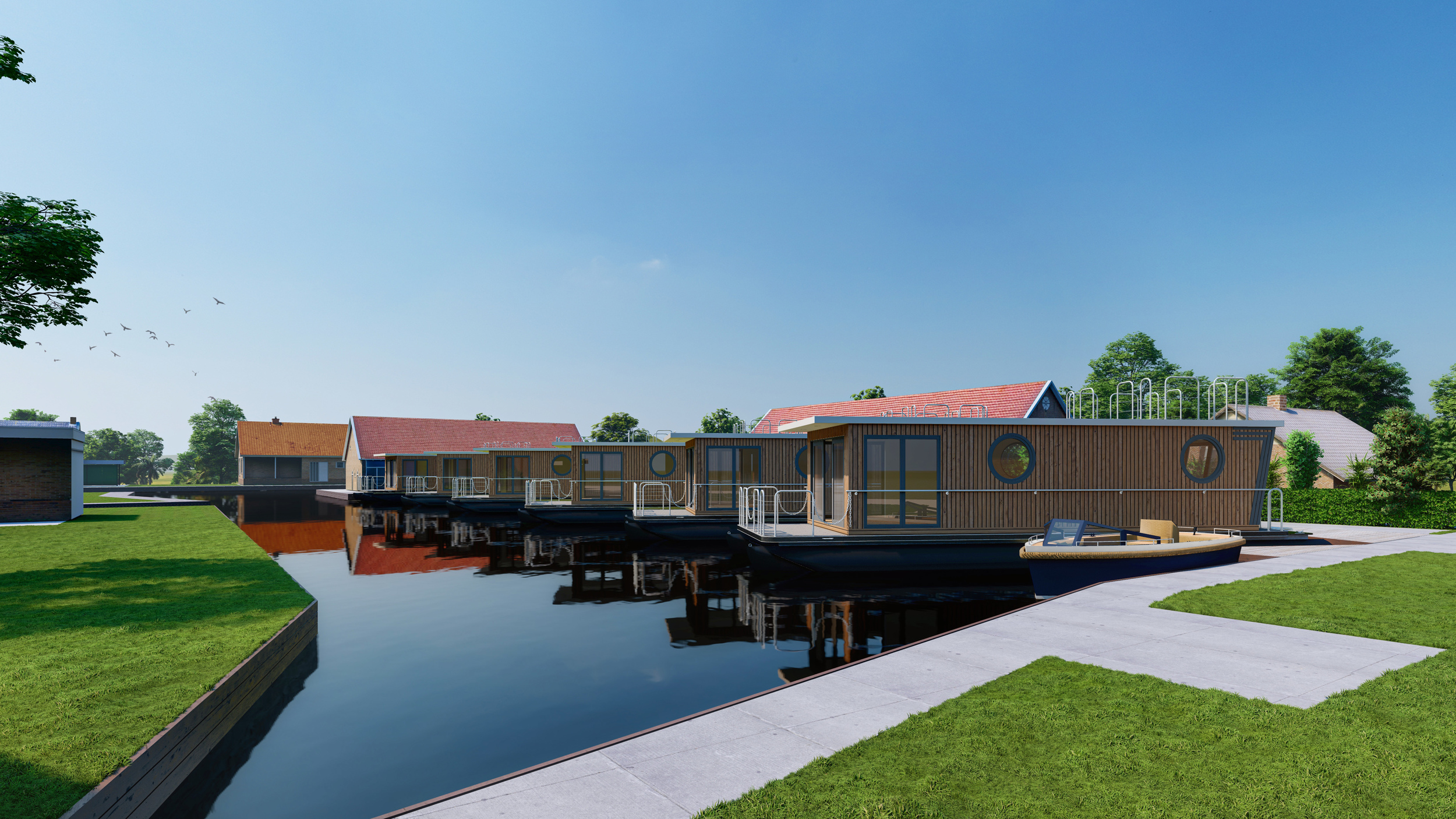 Ligplaats Te Koop Friesland In Terherne Evt. Met Houseboat foto 3