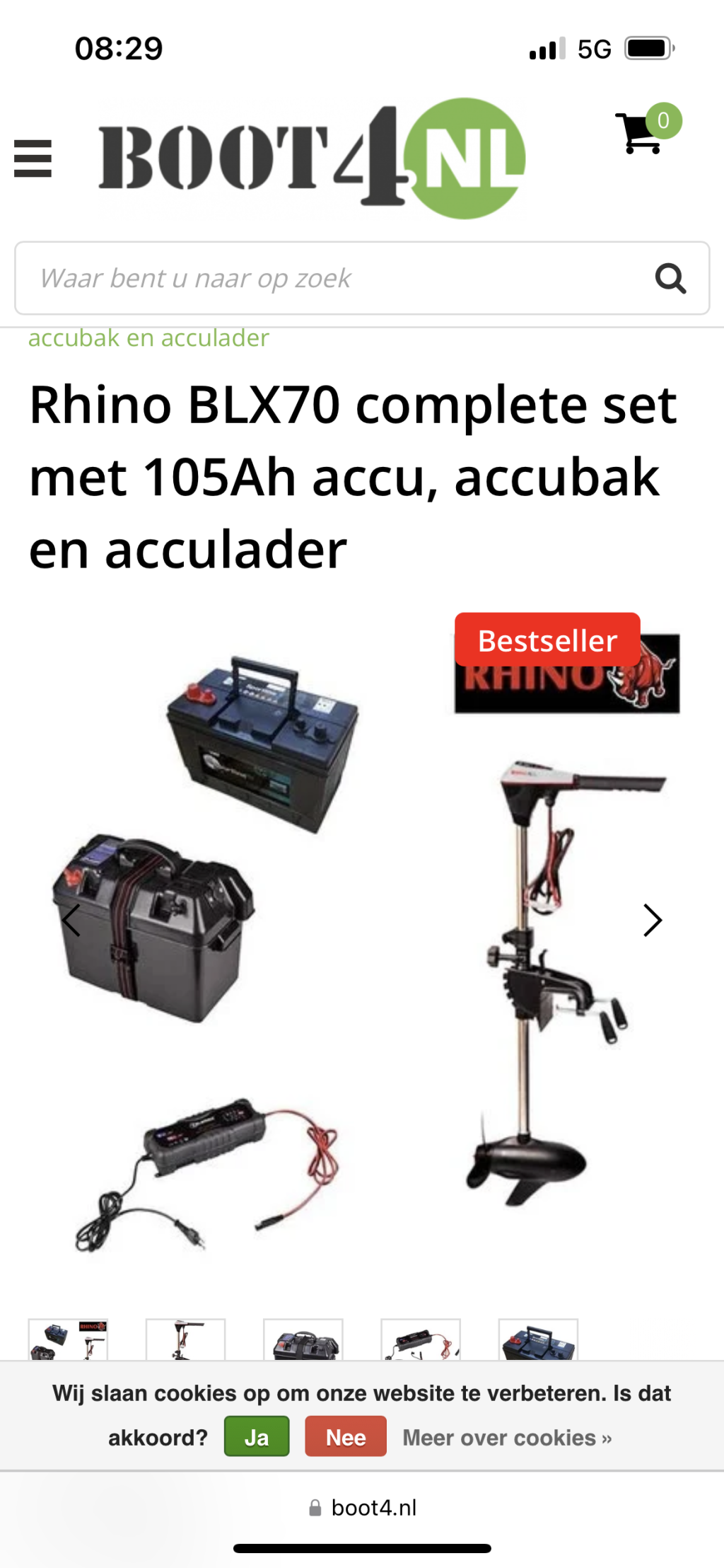 Sterk Polyester sloepje 