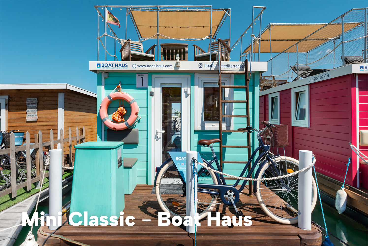 Boat Haus Mediterranean 8x3 Classic Houseboat