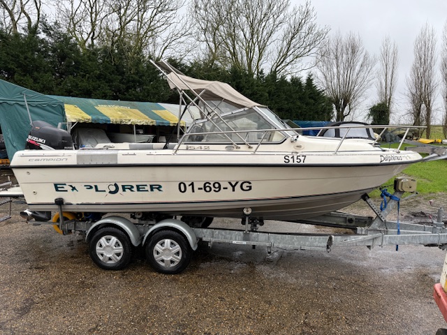 Boston Whaler 150 Montauk met trailer